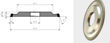 3V1-Flute Grinding Wheel