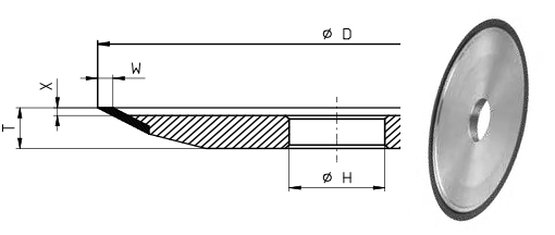 12V9-22* Grinding Wheel